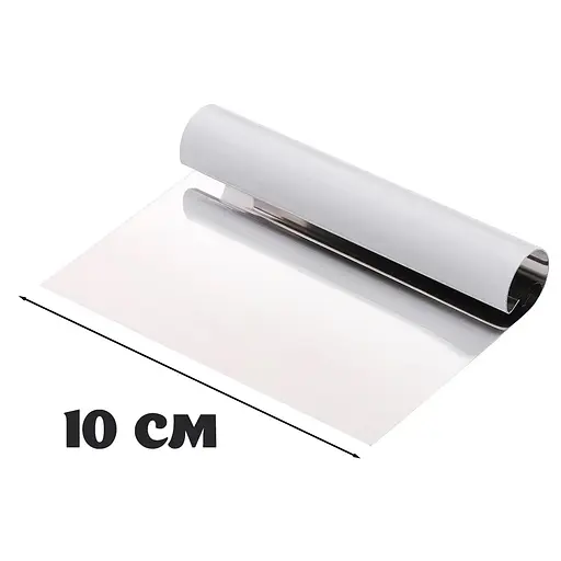 Шпатель різак для тіста, шкребок з нержавіючої сталі, дільник кулінарний тіста 10 см (малий), Master Class Сірий 83223 - фото 3