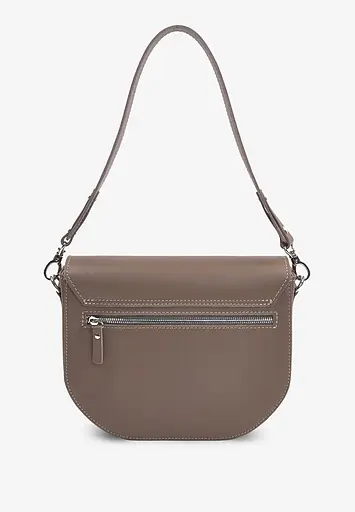 Жіноча шкіряна сумка Ruby L темно-бежева - фото 5