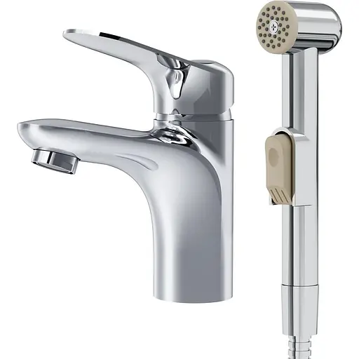 Змішувач для раковини з гігієнічним душем AM.PM Sunny (F85C03000) - фото 1