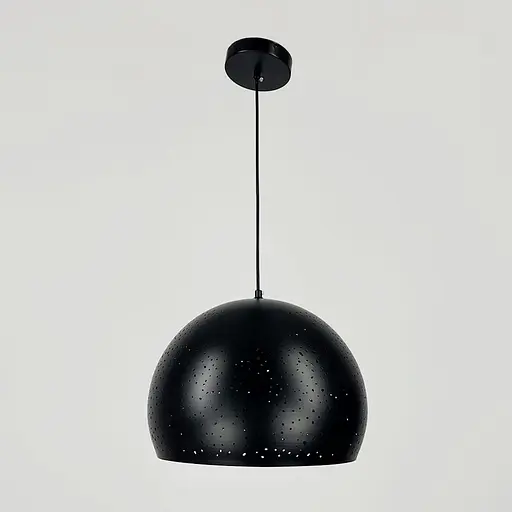 Дизайнерський підвісний світильник Ø35 см Line F MJ1912-350 Чорний - фото 5