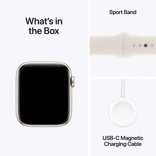 Смарт-часы Apple Watch SE 2 GPS 40mm Starlight Aluminium Case w. Starlight Sport Band - S/M MXEF3 - фото 7