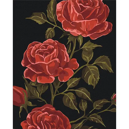 Картина за номерами на підрамнику Brushme Цвіт любові LUNATART