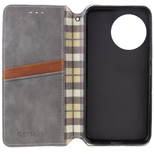 Шкіряний чохол-книжка Getman Cubic PU для Realme 11 4G Сірий - фото 2