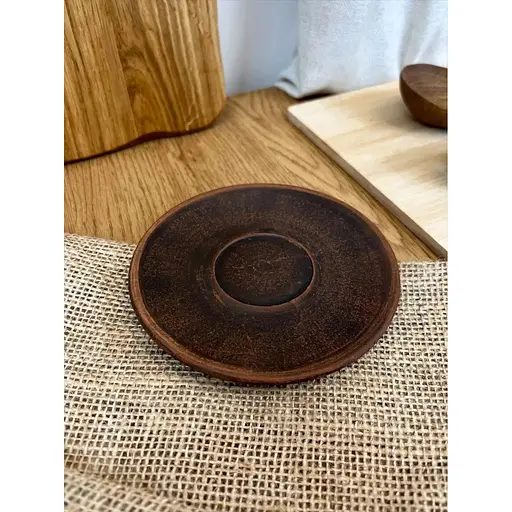 Блюдце для чашки керамичесое (глиняое)