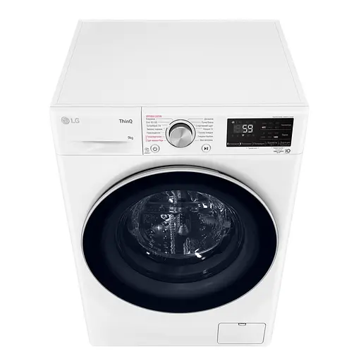 Стиральная машина LG фронтальная 9 кг 1400 A+++ 57 см дисплей пара инвертор белый - фото 8
