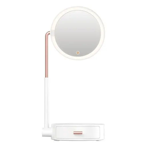 Зеркало Baseus Smart Beauty Series Lighted Makeup Mirror with Storage Box |3 Level touch brightness| (DGZM-02)
