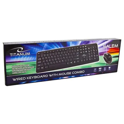 Комплект (клавіатура + миша) Esperanza TK106 USB Black (TK106UA) - фото 3