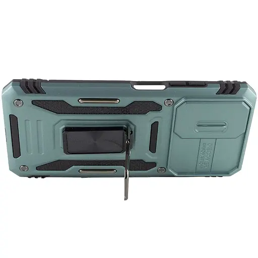 Ударопрочный чехол Epik Camshield Army Ring для Xiaomi Redmi 9A Зеленый / Light Green - фото 4