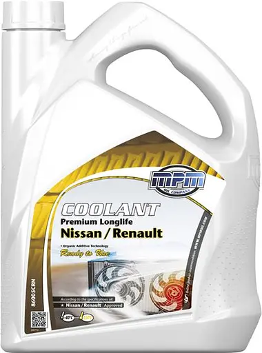 Антифриз MPM Premium Longlife Renault-Nissan -40°C жовтий 5л (86005CRN)