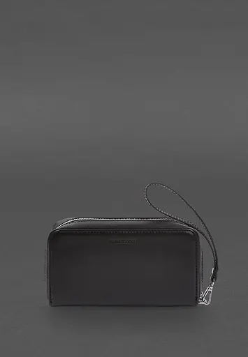 Кожаный клатч-купюрник 4.0 черный краст - фото 2