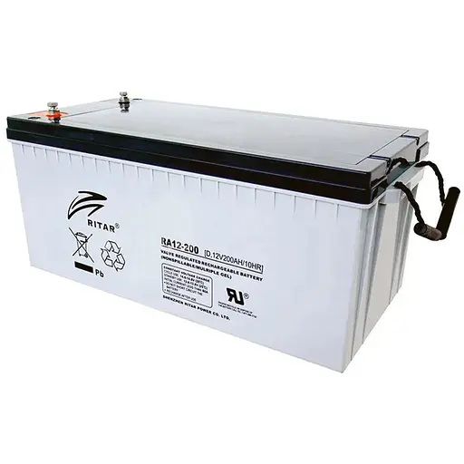 Аккумуляторная батарея AGM RITAR RA12-200, Gray Case, 12V 200.0Ah (522 x 240 x 224) Q1