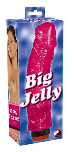 Вибратор You2Toys Big Jelly 23 см розовый - фото 2