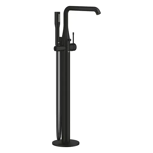 Змішувач для ванни підлоговий Grohe Essence 25248KF1 Чорний матовий - фото 1
