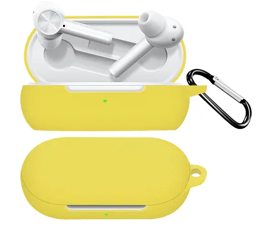 Чохол-накладка DK Silicone Candy Friendly із карабіном для OnePlus Buds Z2 (yellow) - фото 3