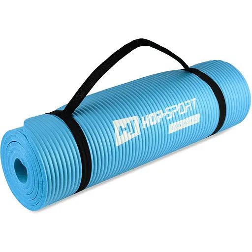 Мат для фитнеса и йоги Hop-Sport HS-N010GM 1см голубой