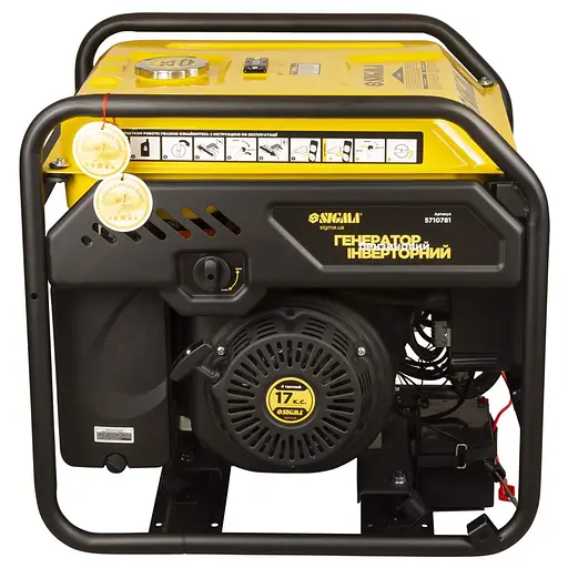 Генератор інверторний SIGMA 7.5/8.0кВт, однофзний, ручний/електро запуск, з виведенням під АВР (5710781) - фото 4