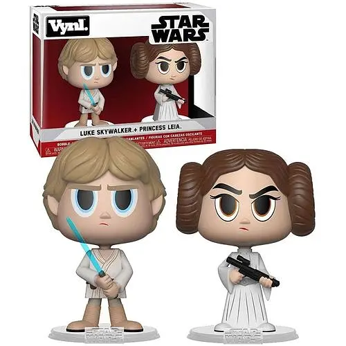 Набір фігурок Funko Vinyl Star Wars Зоряні війни принцеса Лея Органа-Соло та Люк Скайуокер 10см SW OL 620 - фото 1