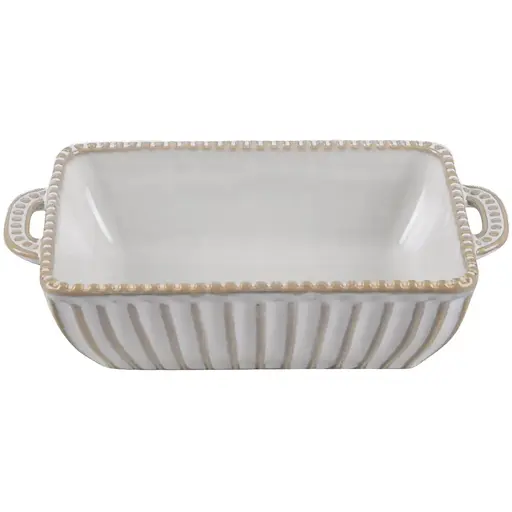 Форма для запікання Limited Edition Allegra Biege прямокутна кам'яна кераміка 20.5х11.5х5.5 см (GJH009-20-2-129)