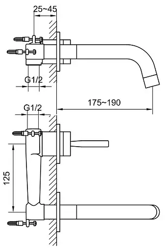 Смеситель для умывальника Kohlman Maxima chrome + BOX скрытого монтажа QW180M Хром - фото 3