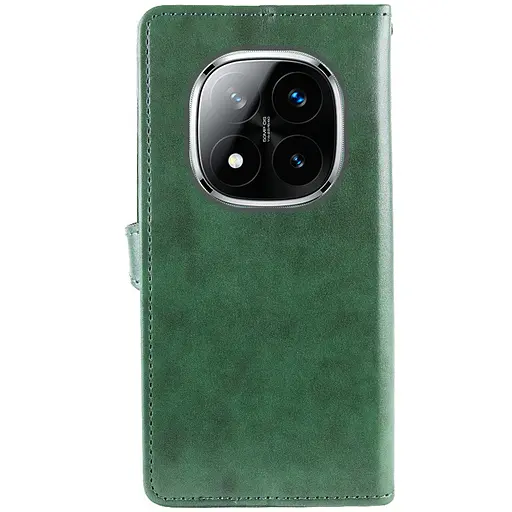 Чехол-книжка Getman кожаный Gallant PU для Xiaomi Redmi Note 14 Pro 4G Зеленый - фото 3