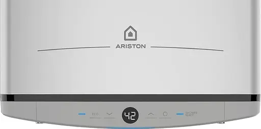 Ariston Водонагреватель электр. плоский слим VELIS TECH 80 EU, 80л, 2*1,5кВт, электронное управление, B, Италия, Серый - фото 4