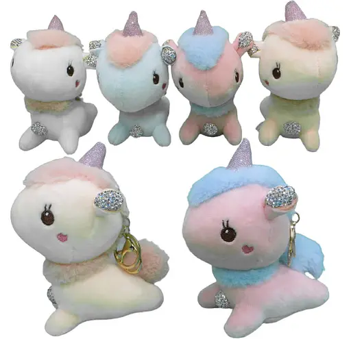Брелок-мягкая игрушка Единорог со стразами 15 см 952-2-Н (в ассортименте) - фото 2