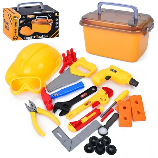 Ігровий набір інструментів "Repair Tools" Bambi H-566 каска, ящик, молоток - фото 1