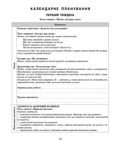 Розгорнутий календарний план. Молодший вік. Березень. Сучасна дошкільна освіта - фото 5