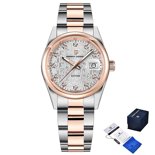 Годинник Pagani Design PD-1794M Silver-Rose Gold-White