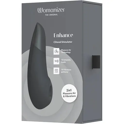 Вакуумний вібратор Womanizer Enhance (Black) - фото 8