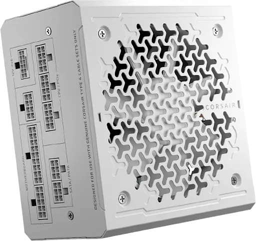 Блок питания Corsair RM1000e ATX 3.1 1000W 80+ Gold White (CP-9020294-EU)