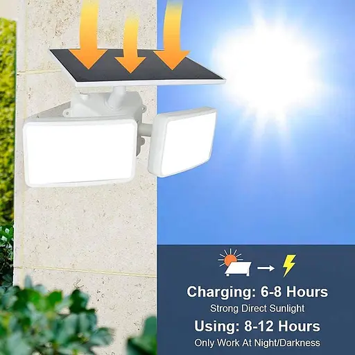 Сонячний PIR Прожектор Біле Світло - фото 2