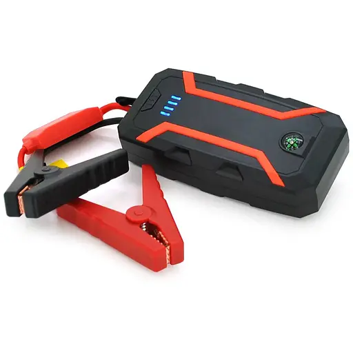 Пусковое автомобильное устройство A2-1000A, 12V, пусковой ток 800А-1000А, DC: 9V, 1*Type-C+1*QC3.0 5V3A/9V2A, крокодилы в комплекте, LED