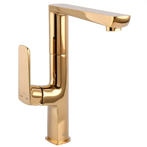 Змішувач для кухні Topaz Lexi TL-21401-H57-AU Золотий - фото 1