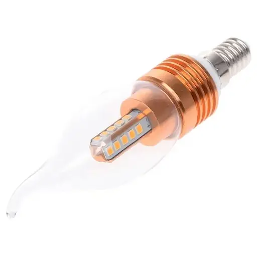 Лампа Brille світлодіодна LED E14, 5W 20 pcs WW CL37-A SMD2835 copper 220 В