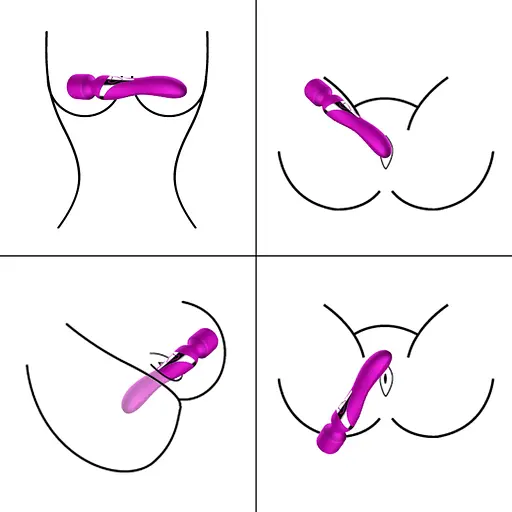 Вібратор B - Series Fox Dual Massager Pulsator 22.6 см (фіолетовий) - фото 20