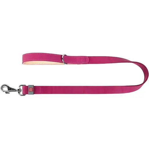 Повідець для собак Waudog Classic шкіряний рожевий - фото 2