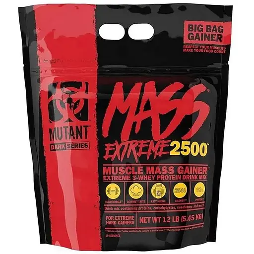 Гейнер Mutant Mass xXxtreme 2500, 5.45 кг - Ваніль