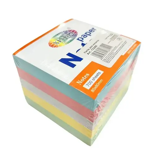 Бумага для заметок, 80x80 мм, 700 листов (в ассортименте)