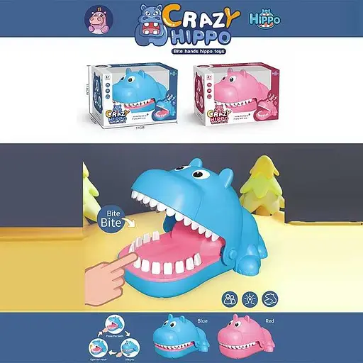 Настільна гра Зубастик Гіпопотам, 6885 - фото 2