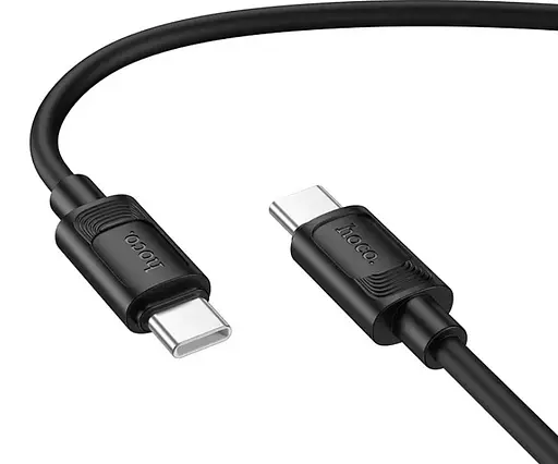 Кабель Hoco X122 Benefit USB Type-C - Type-C 60 W 3 А кабель для швидкого заряджання телефона 1 м Чорний - фото 2