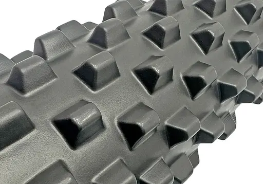 Масажний ролик EasyFit Grid Roller PRO 45 см Чорний (EF-2029-BK) - фото 2