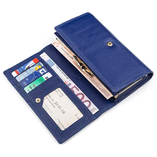 Жіночий шкіряний гаманець (S9001B) Boston 17.5х10х3.5 см acs0015654 - фото 3