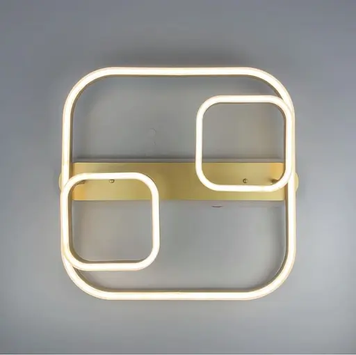 Світлодіодна стельова люстра в корпусі метал золотистого кольору | Арт. A 55071/1+2 | Line F - фото 2