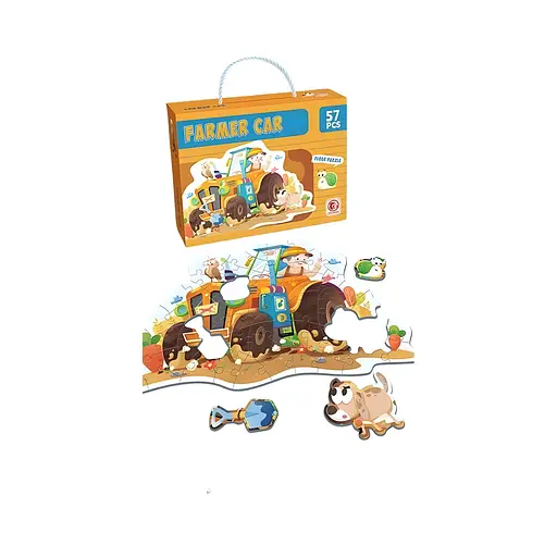 Пазлы "Трактор", 53 элемента, 88728
