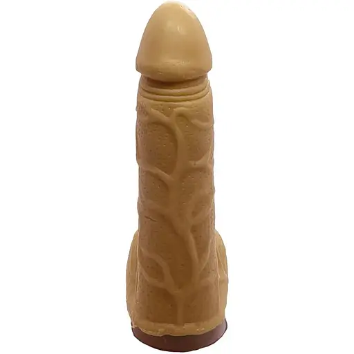 Крафтовое мыло член с присоской Чистий Кайф Brown Size S - фото 3