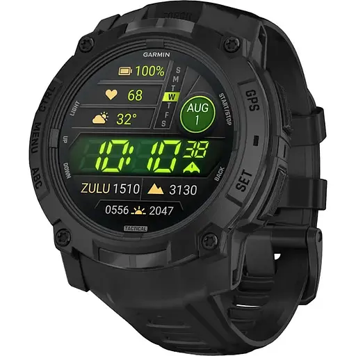 Смарт-часы Garmin Instinct 3 50mm AMOLED Tactical Edition Black with Black Band 010-03020-50