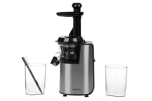 ARDESTO Соковитискач шнековий 200Вт, чаша-0.6л, макуха-0.6л, пластик/метал, сріблясто-чорний - фото 2