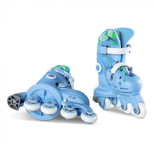 Ролики YVolution Switch Skates Голубые - фото 2