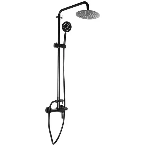 Душова система Mixxus SUS-003-J black MI2807, Чорний матовий - фото 1